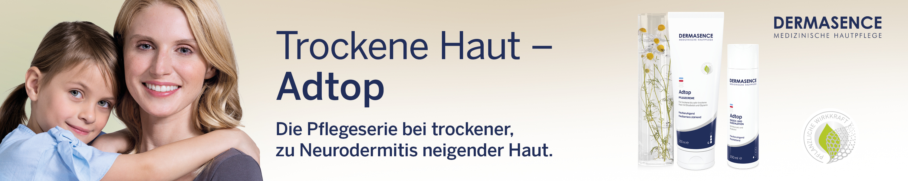 Adtop - Pflegeserie f&uuml;r trockene, raue, schuppige Haut und Altershaut